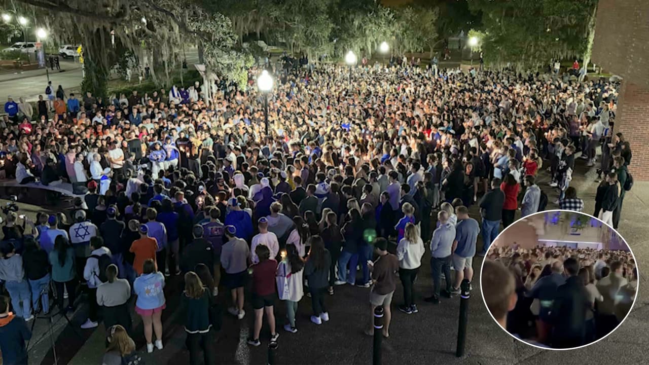 Vigilia por Israel en la Universidad de Florida termina en caos, al menos 5 heridos 
