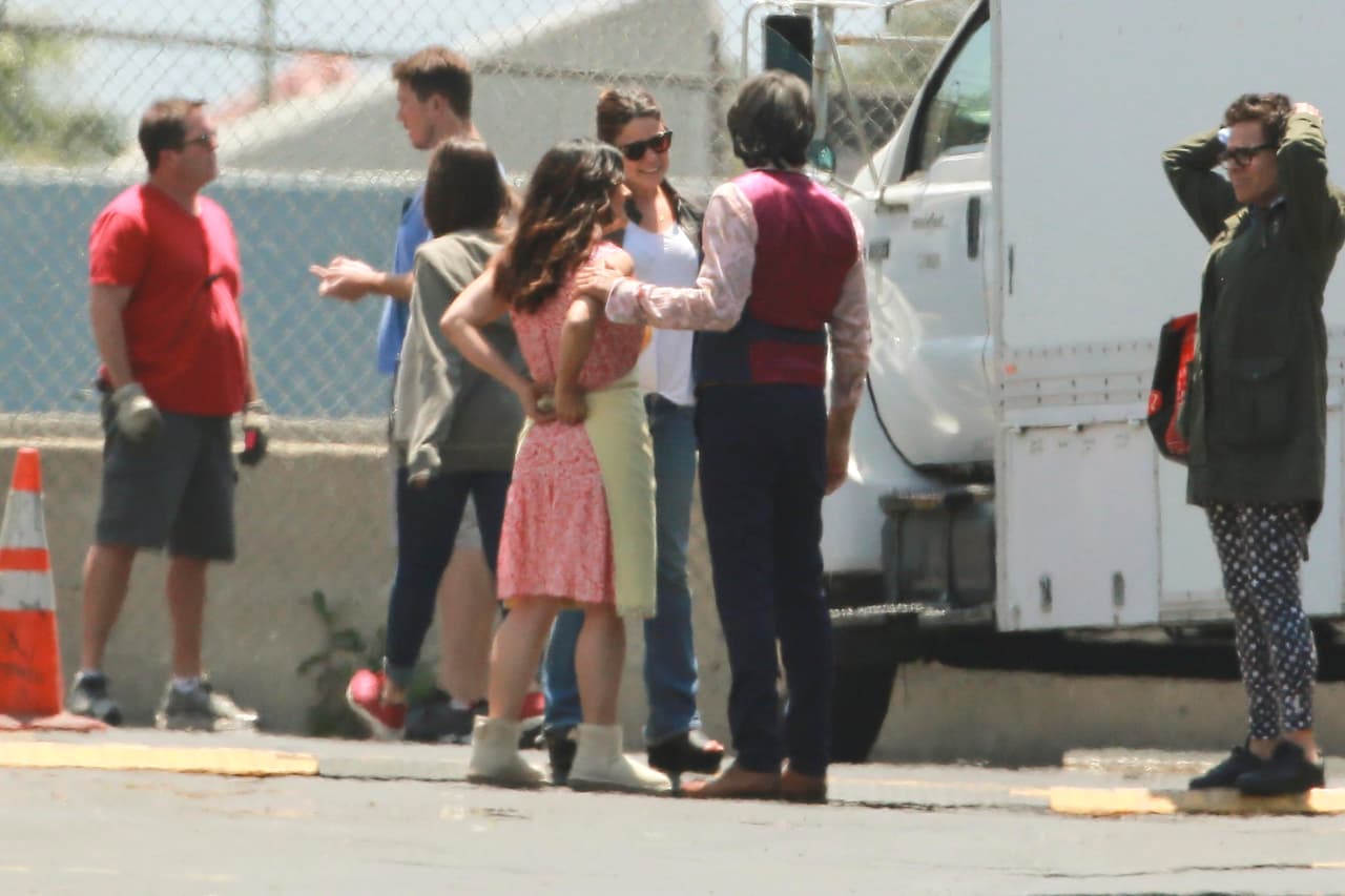 Descansando entre escena y escena.