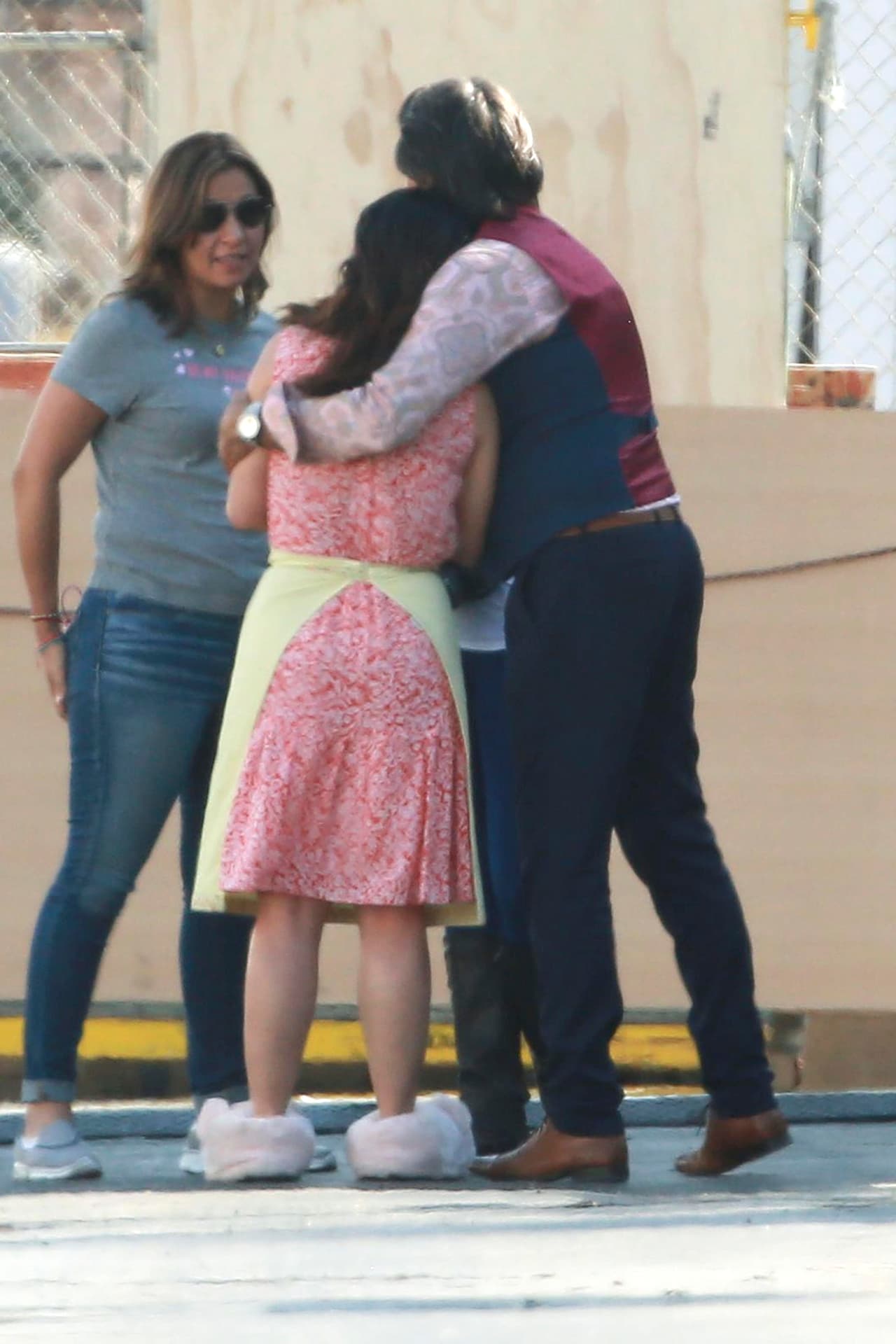 Y se dieron un lindo abrazo.