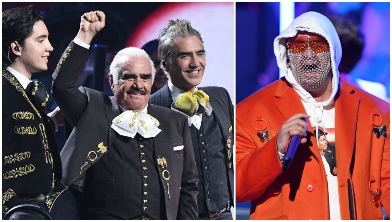 En fotos, los mejores momentos del Latin GRAMMY: desde Vicente Fernández hasta Bad Bunny