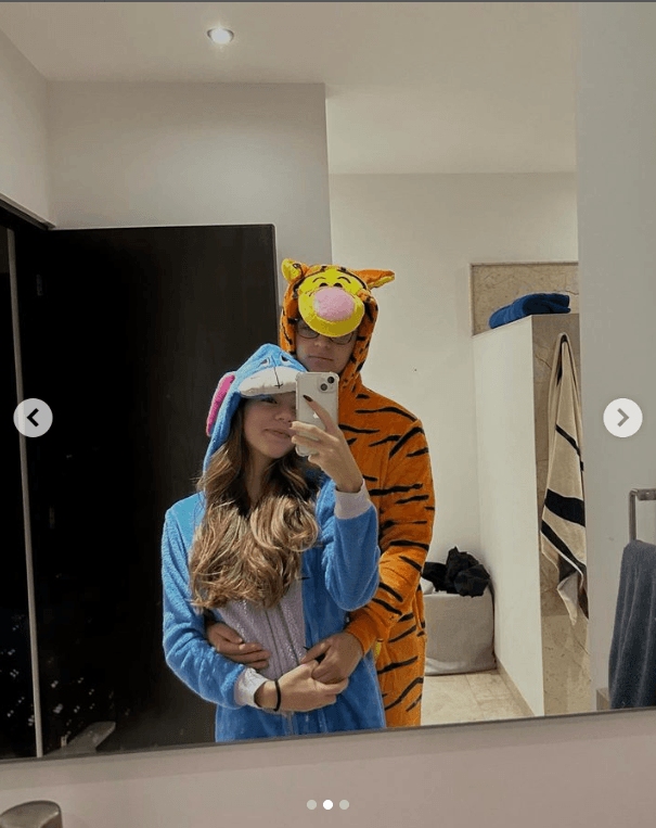 Valentina Noli con su novio, Arturo Carrillo.