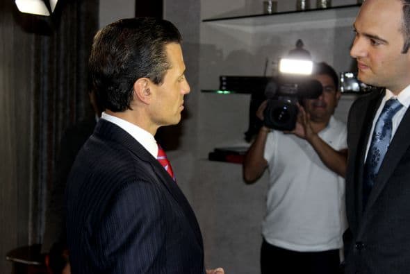 El mandatario contó que cuando recibió la noticia del arresto de El Chapo, estaba listo para salir a correr. Foto:  Miguel Carrillo 