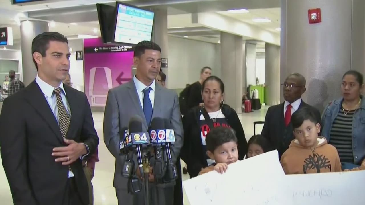 Llega a Miami padre del joven nicaragüense que murió tras salvar a una madre y su hija