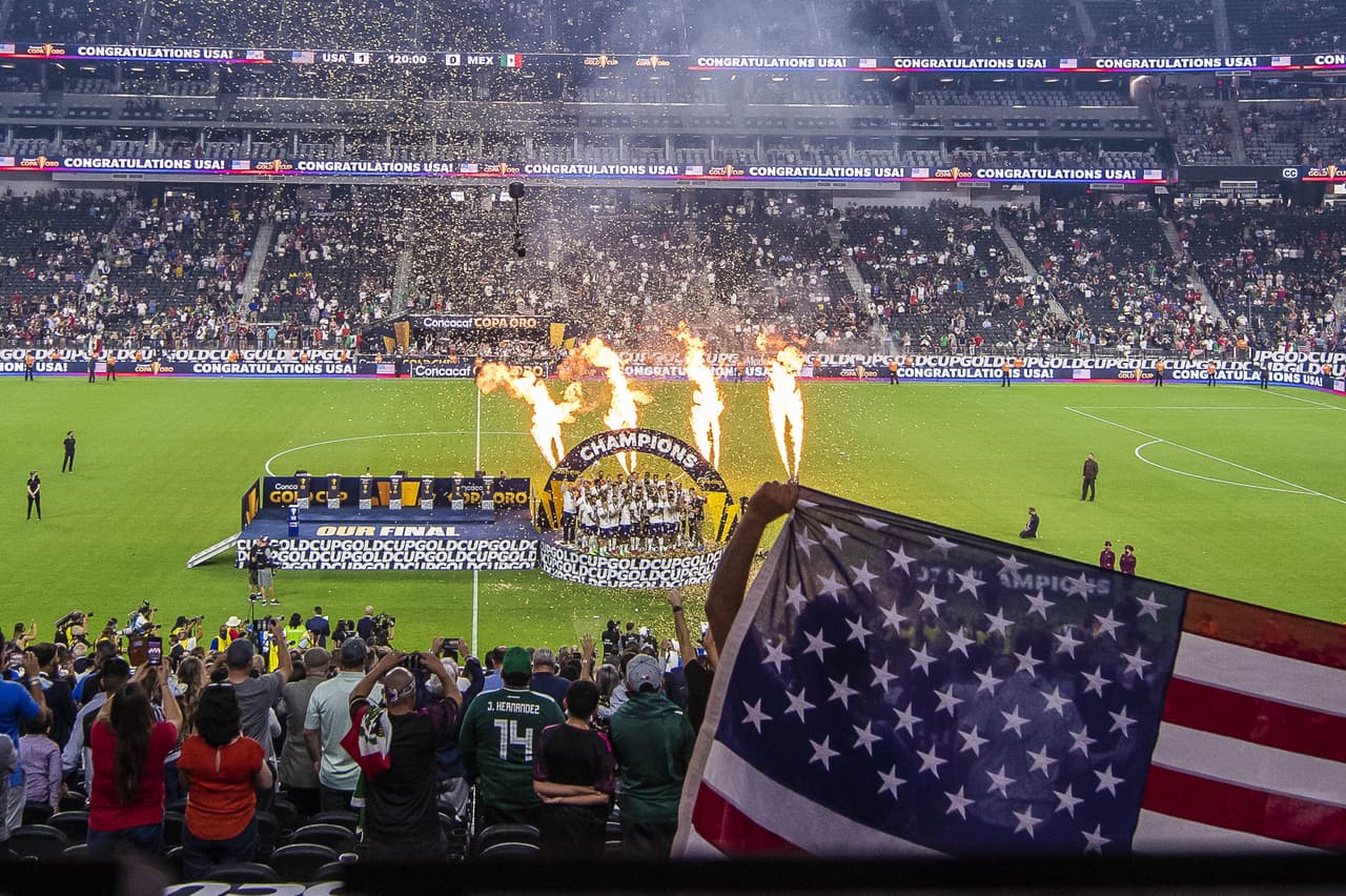 during the game United States vs Mexico, corresponding to the 2021 CONCACAF Gold Cup Grand Final, at Allegiant Stadium, on August 1, 2021.
<br>
<br> durante el partido Estados Unidos vs Mexico, correspondiente a la Gran Final de la Copa Oro de la CONCACAF 2021,, en el Estadio Allegiant, el 01 de Agosto de 2021.