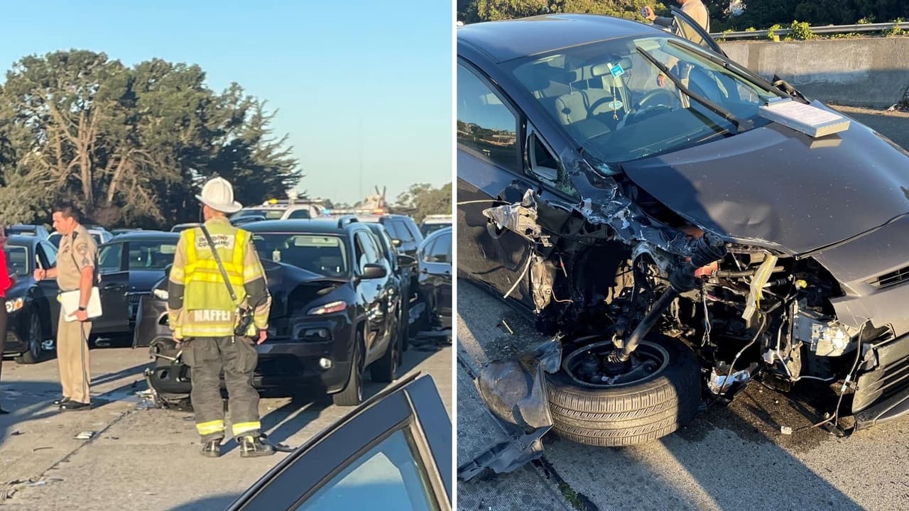 Por qué chocaron 11 vehículos en la carretera interestatal 280 en San Francisco