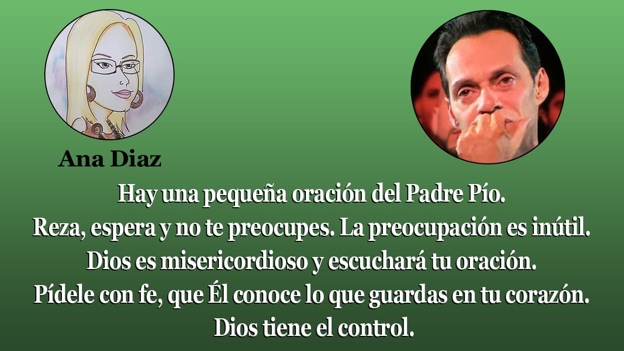 Oraciones para la mamá de Marc Anthony.