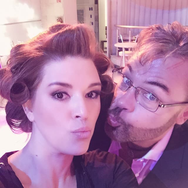 No perdió la oportunidad para tomarse divertidas fotos.