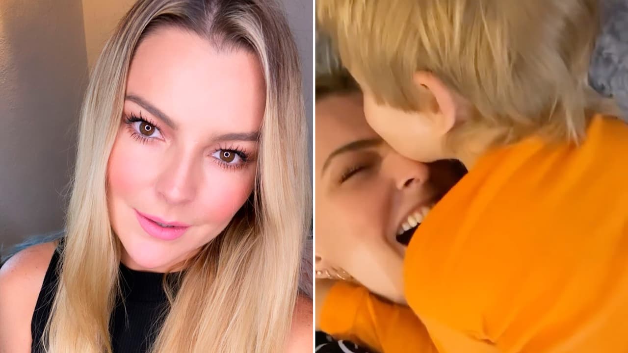 Marjorie de Sousa al fin deja ver la carita de su hijo, ¿a quién se parecerá?