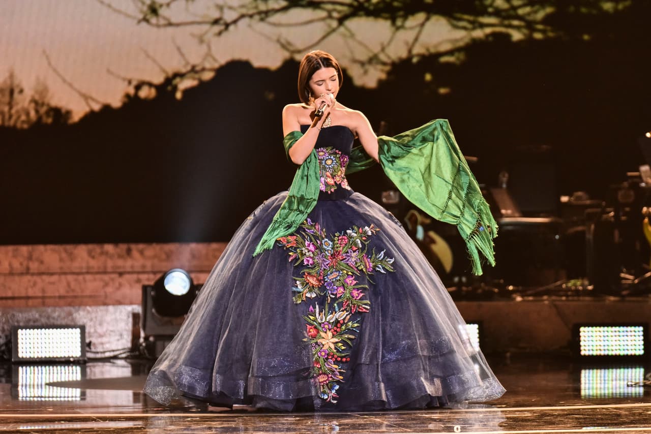 En enero de 2019, la hija menor de Pepe Aguilar fue una de las artistas que cantaron en el escenario de los Latin GRAMMY, deleitó con el tema 'Llorona'. Además, a su corta edad recibió su primera nominación de la Academia en la categoría Mejor Álbum de Música Regional Mexicana por su disco 'Primero soy Mexicana'.
<br>