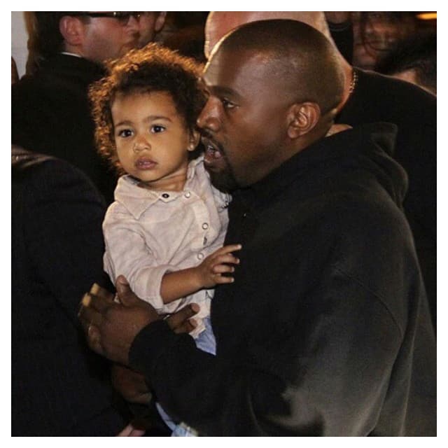 Cuando Kanye está con ella se ve de lo más tierno.