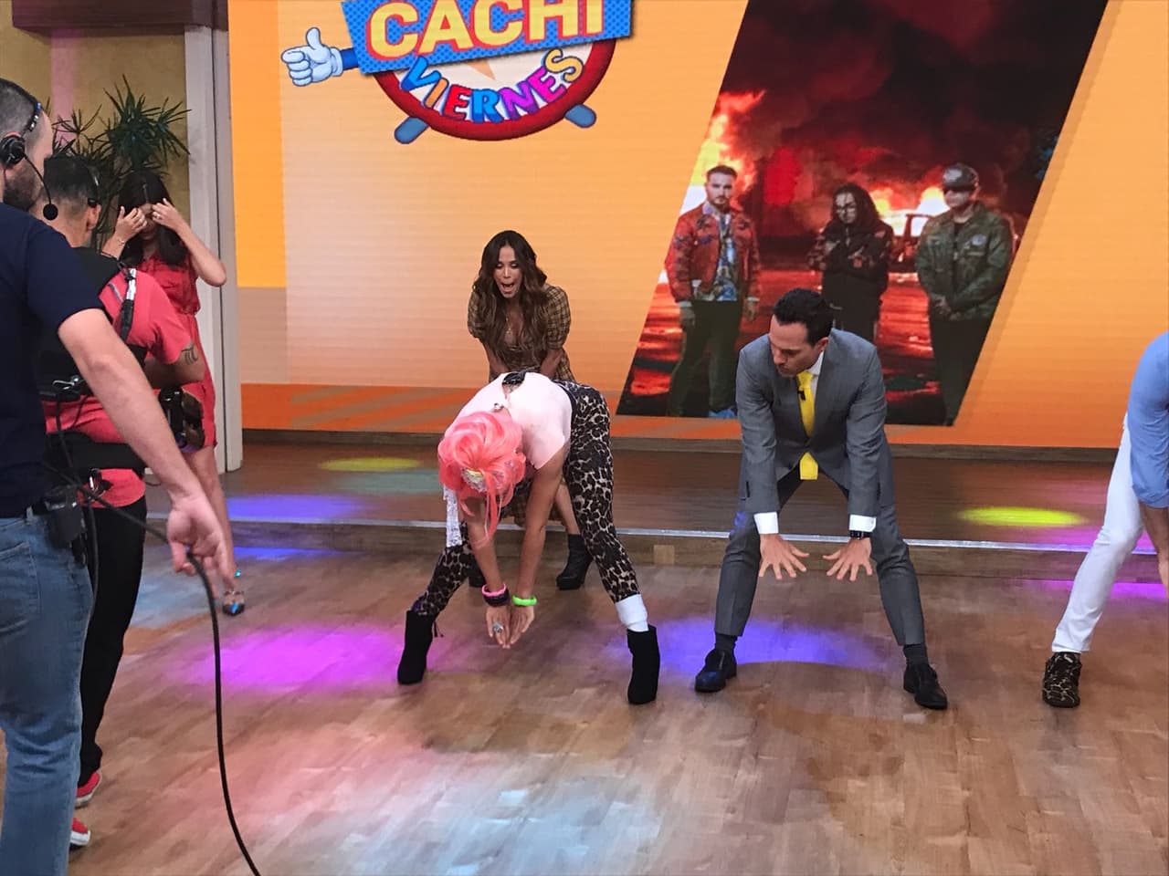 El baile se ponía cada vez más difícil, pero en Despierta América todos son atrevidos.