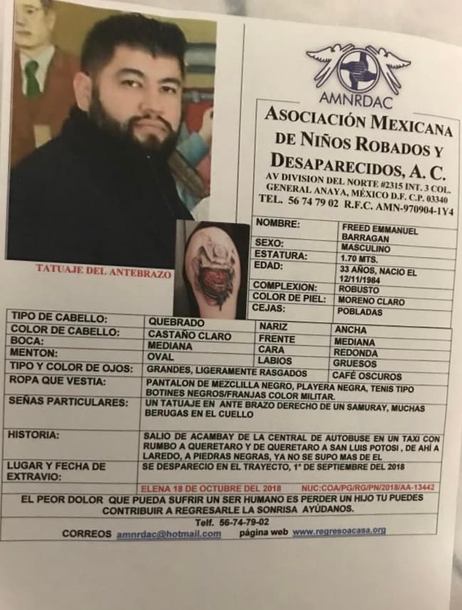 El hombre de 34 años firmó su deportación voluntaria en el 2017. Pero desesperado por reunirse con su familia en los Estados Unidos, intento cruzar la frontera otra vez. 
<br>