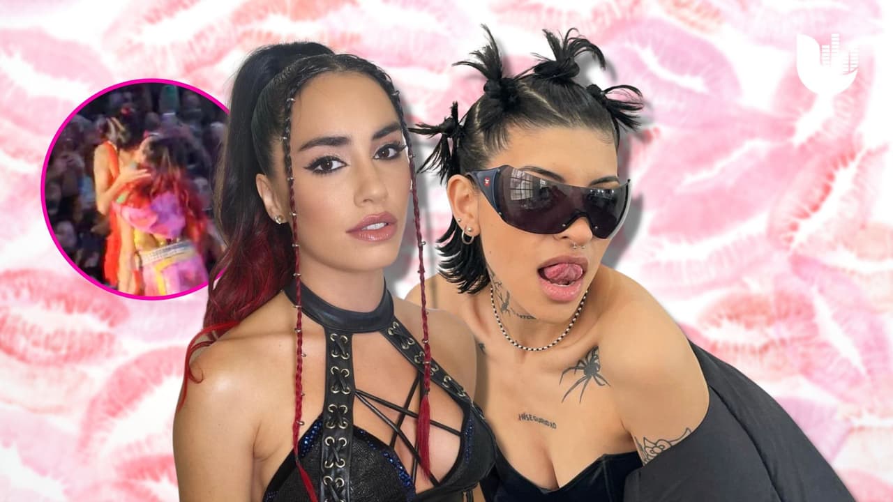 Cazzu y Lali Espósito protagonizaron un ardiente beso en tarima