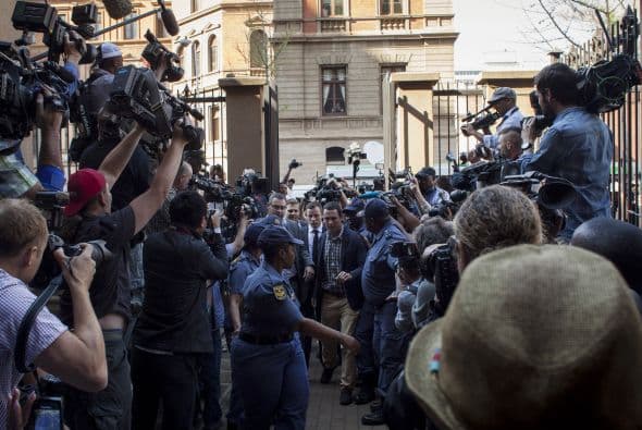 Desde las primeras horas el Tribunal comenzó a ser invadido por periodistas para conocer el fallo de la jueza que lleva el caso.