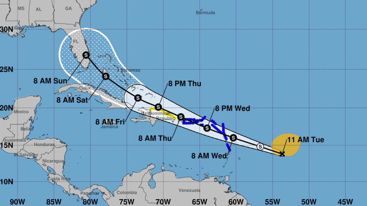 Emiten aviso de tormenta tropical para Puerto Rico