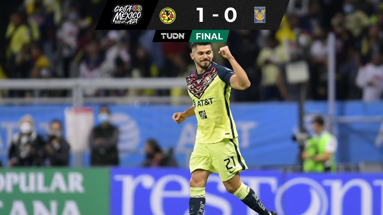 Henry Martín logró el solitario gol para el triunfo de las Águilas.