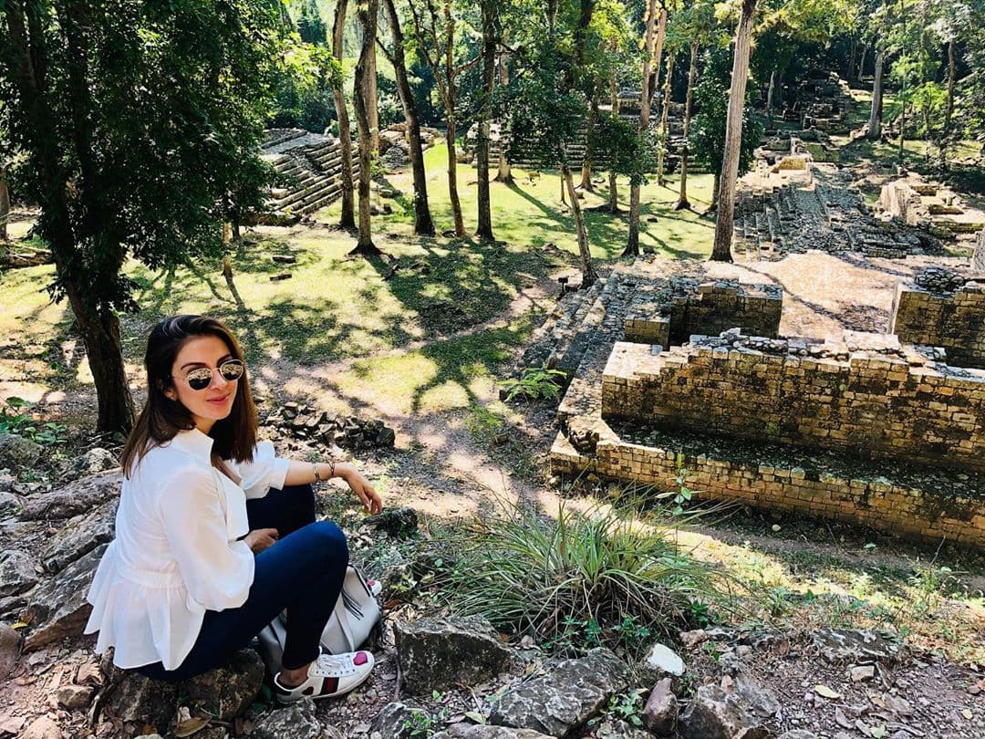 En este destino, Maity se conectó con sus raíces: "Que bonito se siente estar en Copan Ruinas".