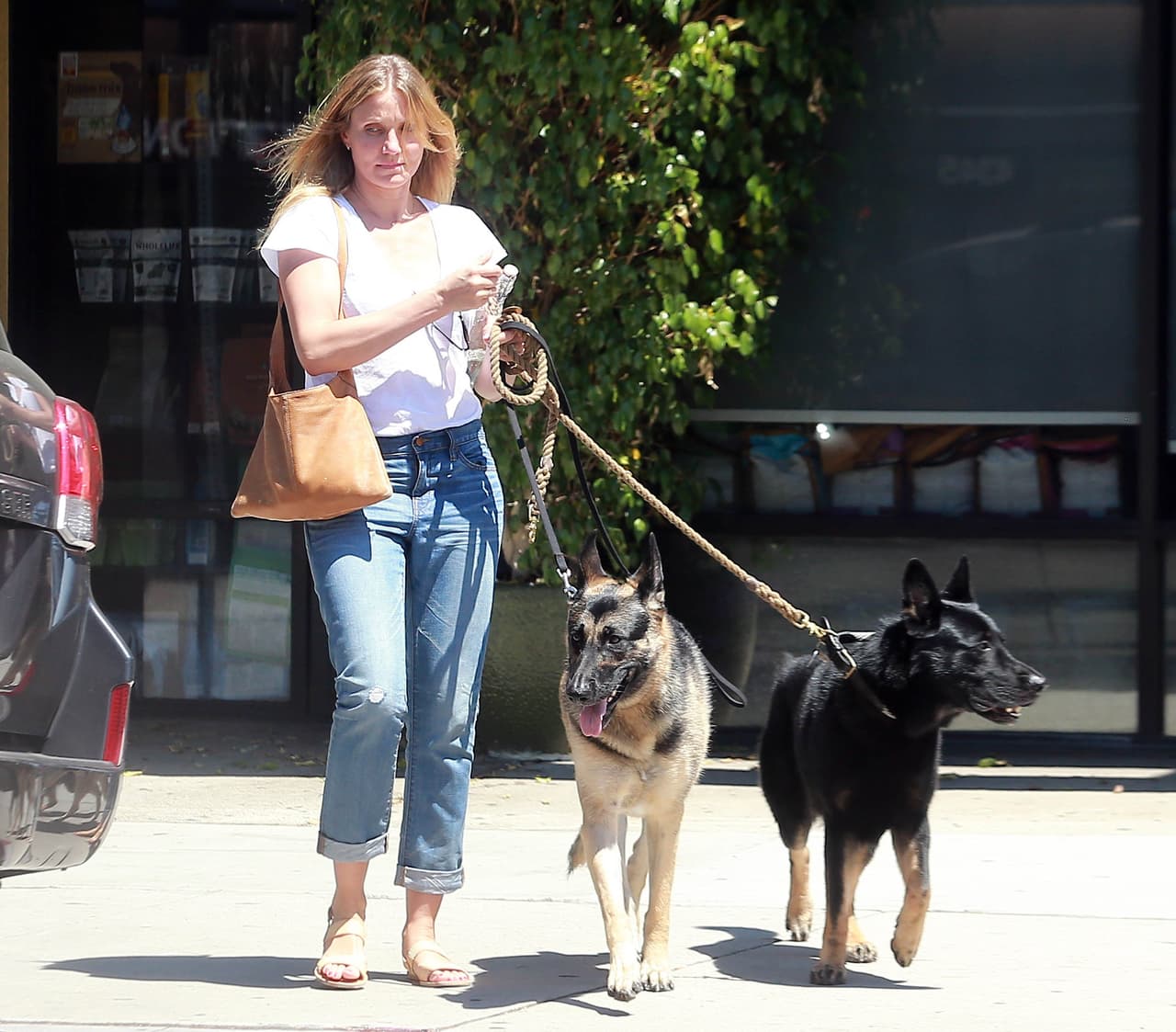 ¿Los perritos de Cameron Diaz sabrán lo afortunados que son de ver esa enorme sonrisa todos los días?