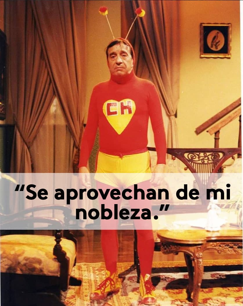 Risas sin parar con este personaje de '
<b>Chespirito'</b>.