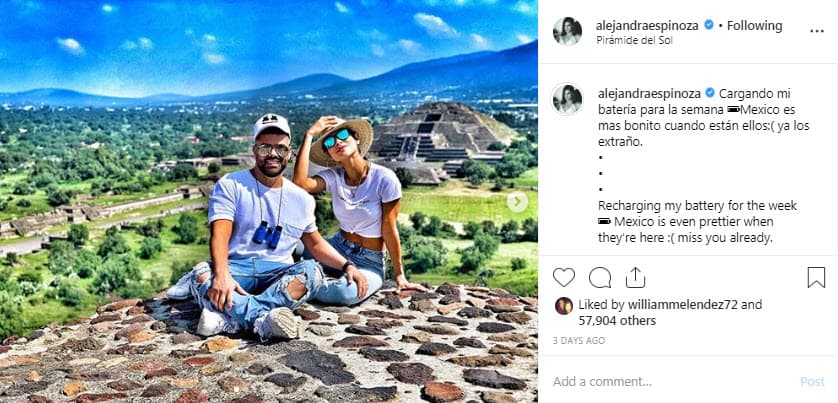 Alejandra Espinoza extraña mucho a Aníbal Marrero, su esposo, y a su hijo Matteo.