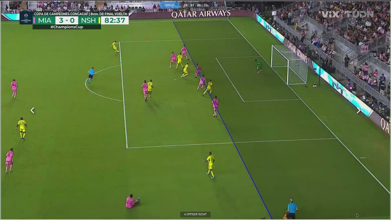 ¡Se anula gol de Nashville! Fuera de lugar