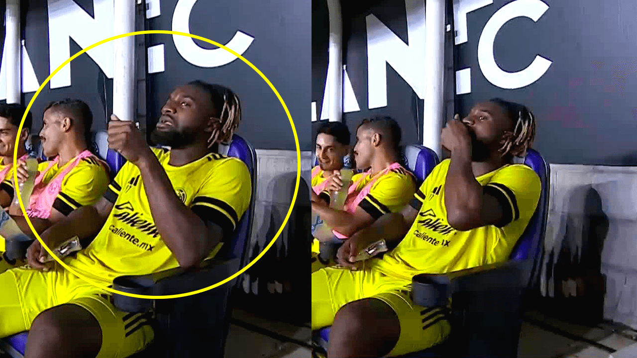 Así sorprenden a Saint-Maximin en la banca previo al partido