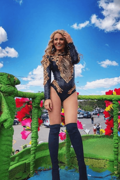 Con esta imagen publicada en sus redes sociales la actriz agradeció a la gente de Mérida por su apoyo y cariño.