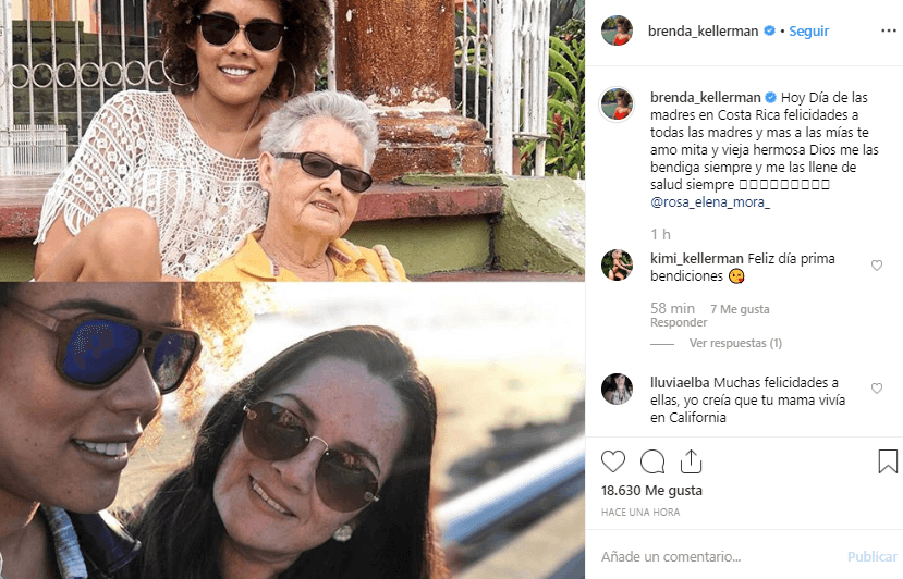 “Hoy 
<b>Día de las Madres en Costa Rica</b>, felicidades a todas las madres y más a las mías, te amo mita y vieja hermosa, Dios me las bendiga siempre y me las llene de salud siempre", escribió.