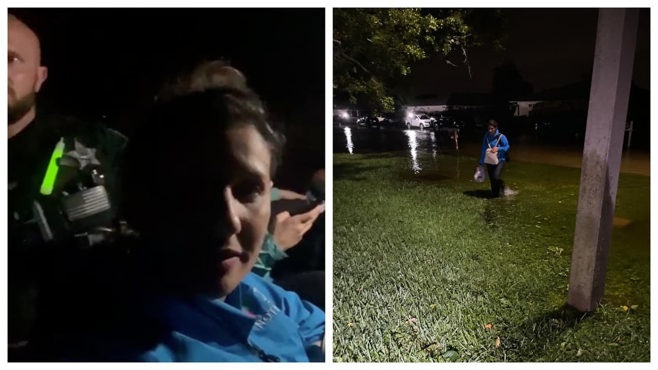 Así fue el rescate de un equipo de periodistas tras el impacto de Helene en Fort Myers