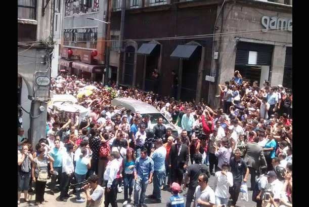 Las calles de Cuernavaca estuvieron completamente cerradas por aquellos que desearon estar en esta caravana.