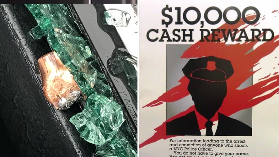 “Afortunado” policía sobrevive un disparo a la cabeza mientras descansa en su coche