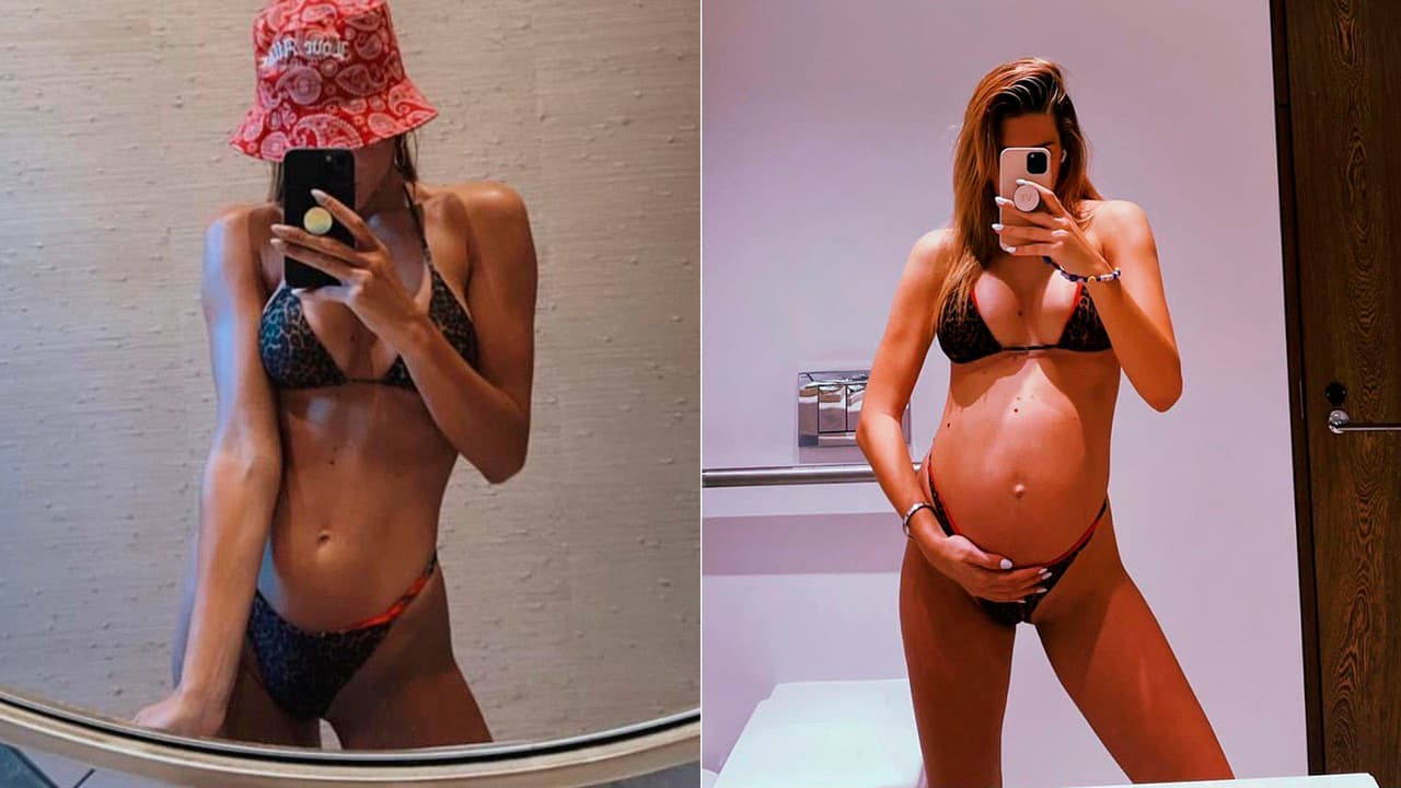 Incluso, la modelo argentina, había publicado hace un poco más de 10 días que estaba ya en su noveno mes de embarazo y dejaba en evidencia el cambio que ha experimentado su cuerpo.