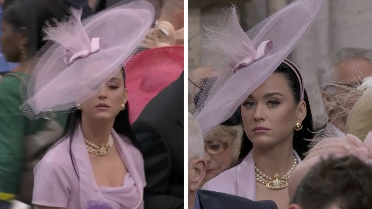 ¡Perdida! Katy Perry parecía no encontrar su lugar en la coronación del rey Carlos III