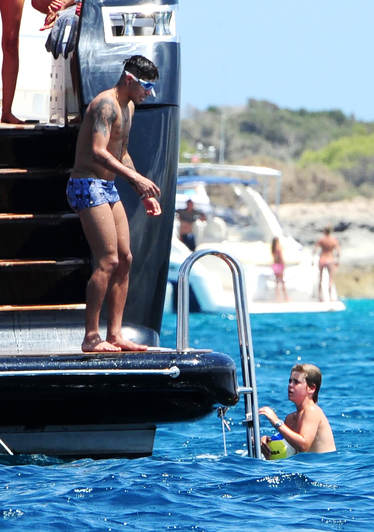 Neymar disfruta de sus vacaciones en Ibiza.