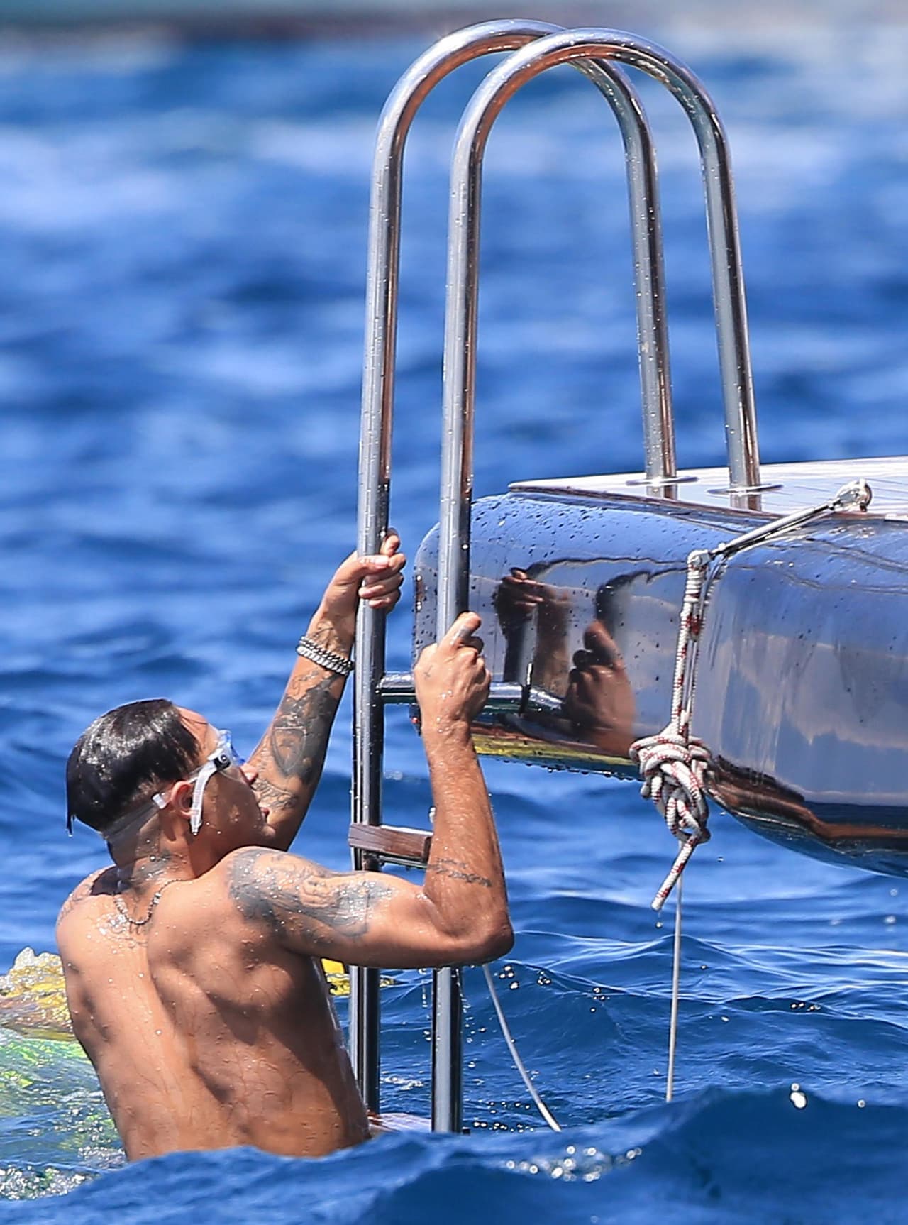 Neymar disfruta de sus vacaciones en Ibiza.