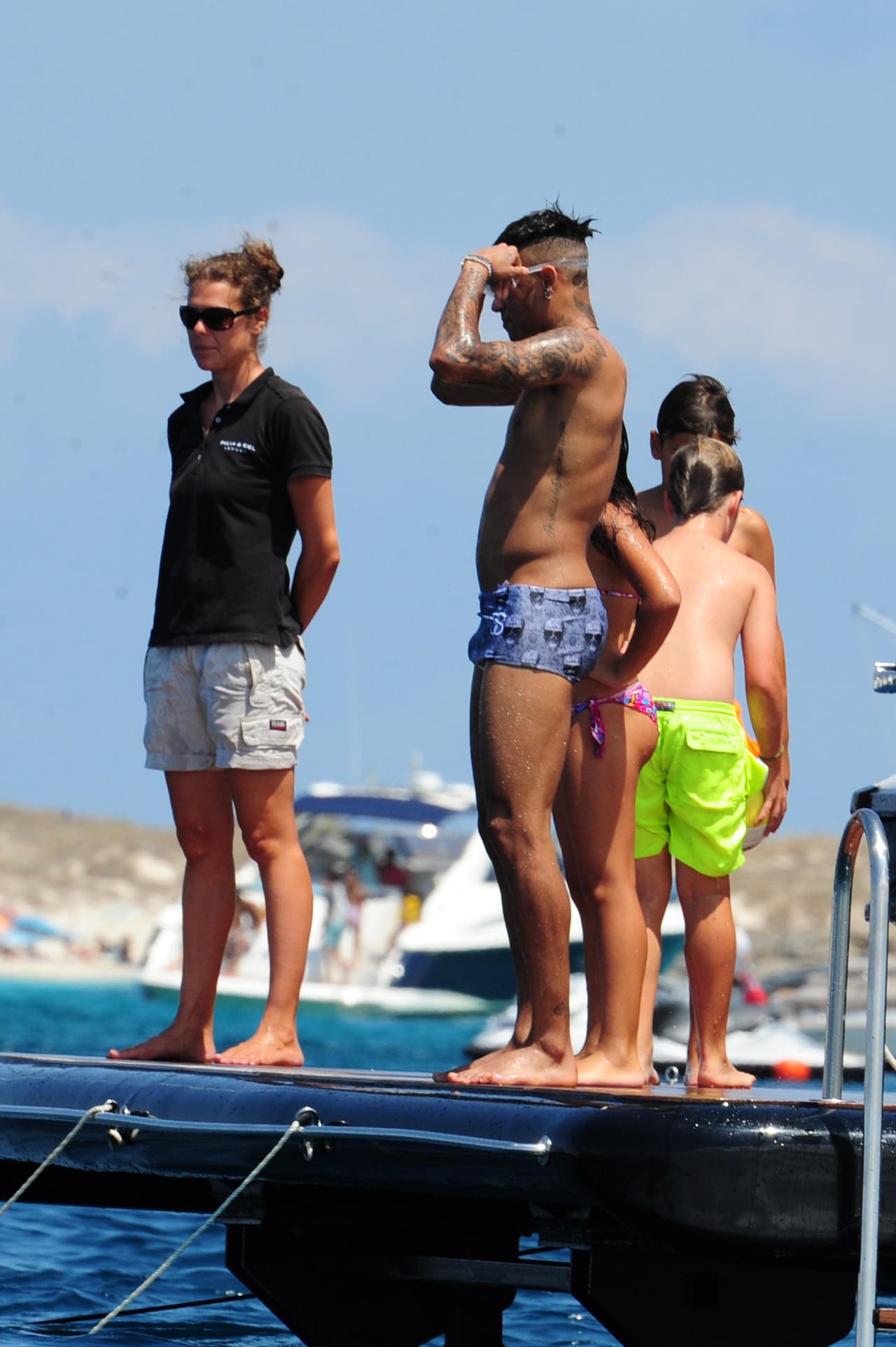 Neymar disfruta de sus vacaciones en Ibiza.