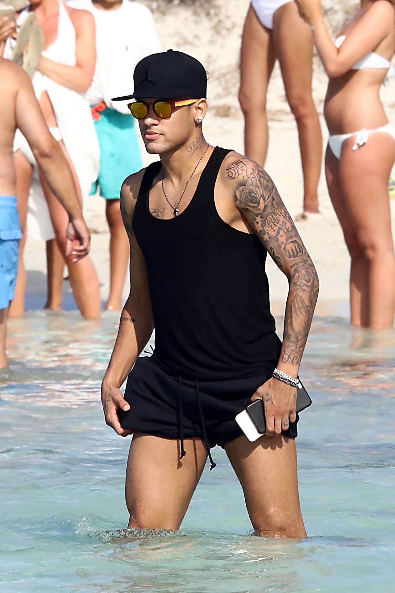 Neymar disfruta de sus vacaciones en Ibiza.