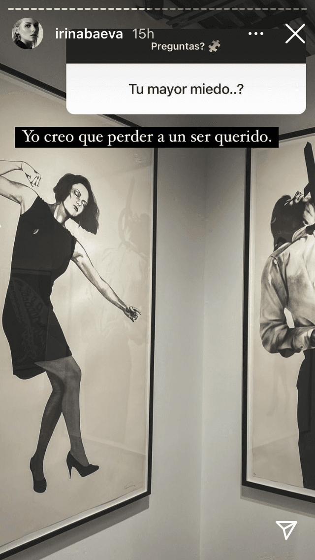 Irina Baeva también confesó que su mayor miedo es perder a un ser querido.