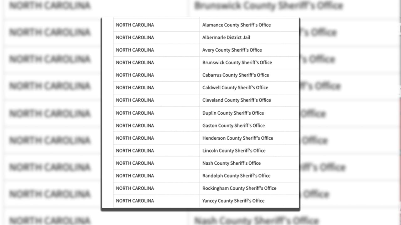 15 condados aplican el programa 287 (g) en Carolina del Norte.