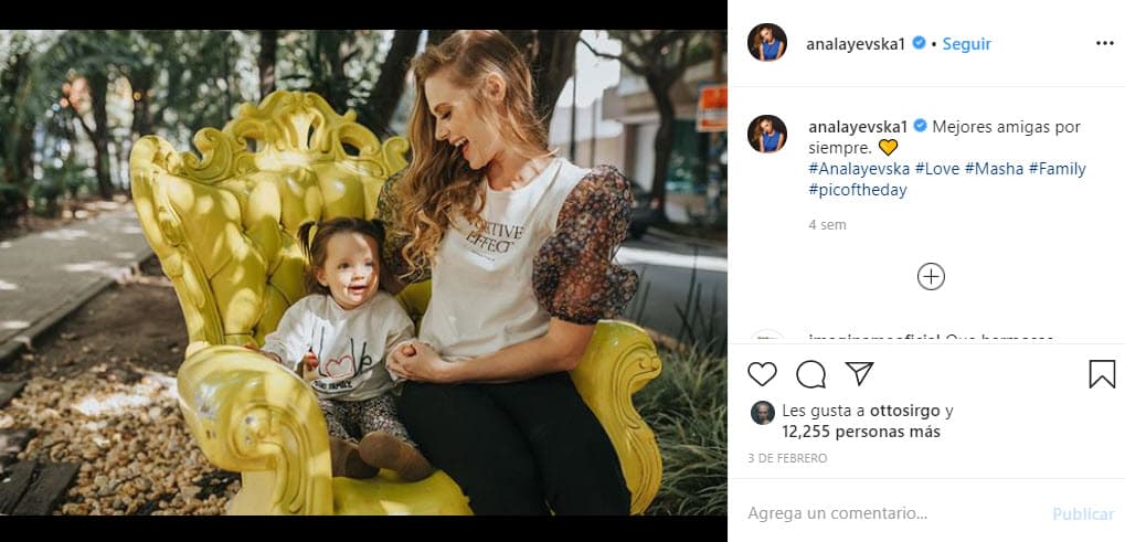 Pero también
<b>es el nombre de la hija de la actriz ucraniana Ana Layevska</b>, quien nació el 9 de diciembre de 2017 en la Ciudad de México.
<br>