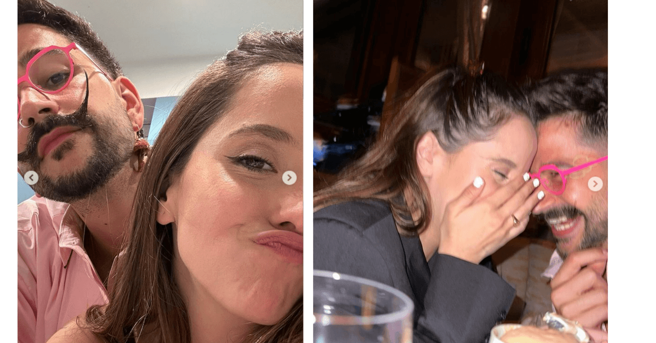 Camilo y Evaluna Montaner en su tercer aniversario de bodas