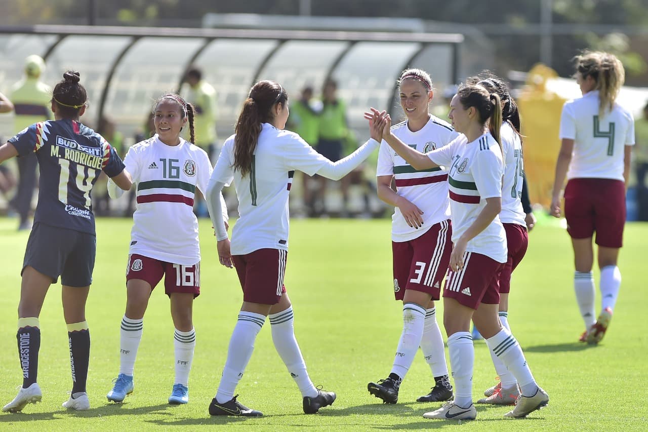 Selección Mexicana Femenil le gana en amistoso a las Águilas.