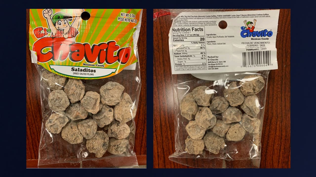 <b>1. El Chavito - Dried Salted Plum</b>
<br>Los ‘Saladitos’ afectados son los que fueron vendidos en tiendas en California, entre finales de 2021 y comienzos de 2022.