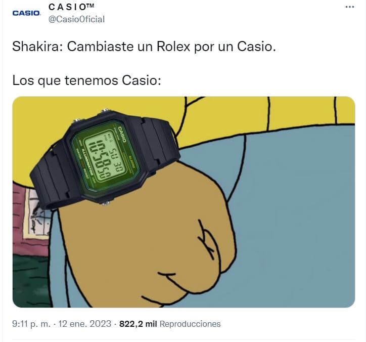 Meme Casio nueva canción Shakira