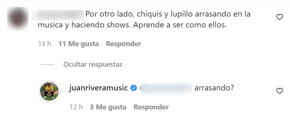 <b>"¿Arrasando?"</b>, cuestionó el menor de los hermanos de Jenni Rivera, poniendo en duda los logros de su hermano y sobrina. 
<br>