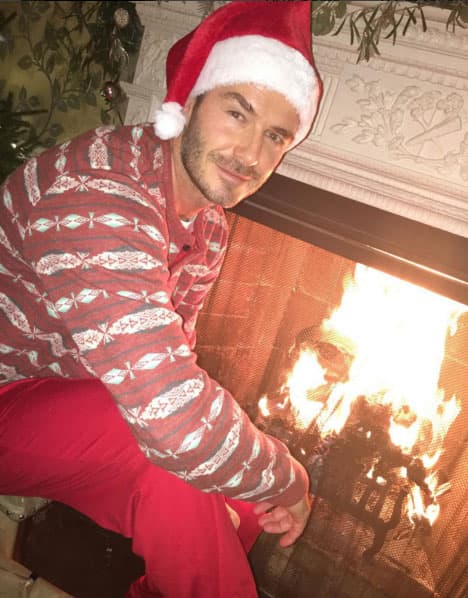 David Beckham fue un Santa muuuy hot.