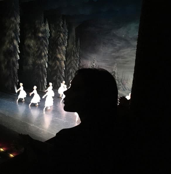 Un día antes, también fueron a festejar la Navidad al ballet.