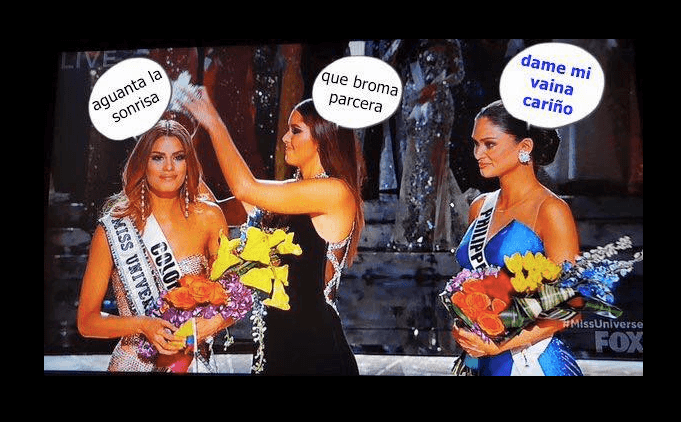 Tras el terrible error de Steve Harvey al entregar a Colombia la corona de Miss Universo 2015, estos son los memes.