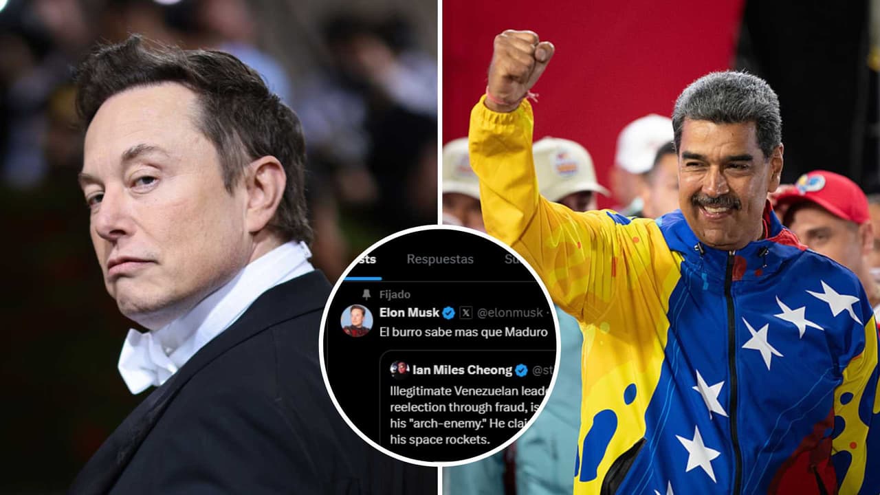 "El burro sabe más que Maduro": la polémica que se desató entre Elon Musk y el presidente de Venezuela