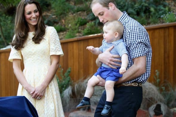 Mira más fotos del pequeño George y sus papás.